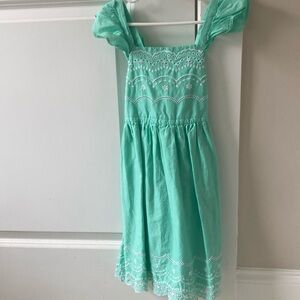 Mint green summer dress